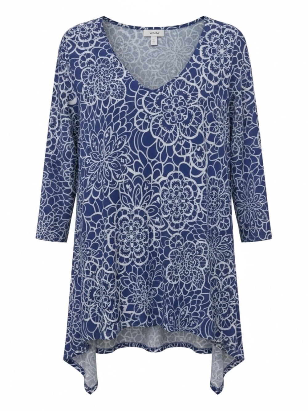 Clara Sun Woo blue/white flowy tunic, small